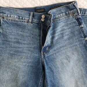 Banana Republuc High Rise Wide Leg Crop Jeans Size 29